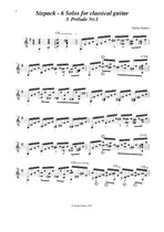 Prélude Nr.1 (Nr.3 aus 'Sixpack' - 6 Solos für Konzertgitarre) - Noten