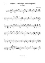 Vals (Nr.6 from 'Sixpack' - 6 guitar solos) - notes